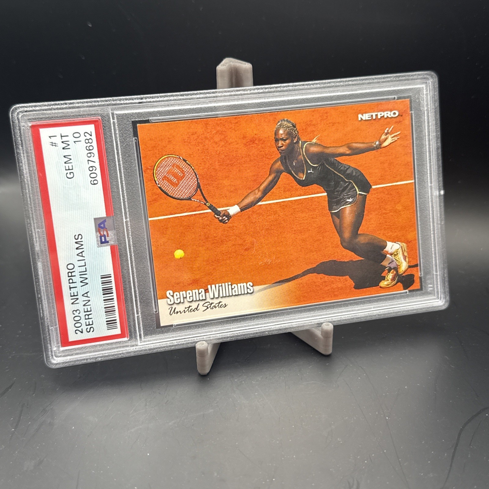 2003 Netpro #1 Serena Williams Rookie Card Future HOF PSA 10 RC