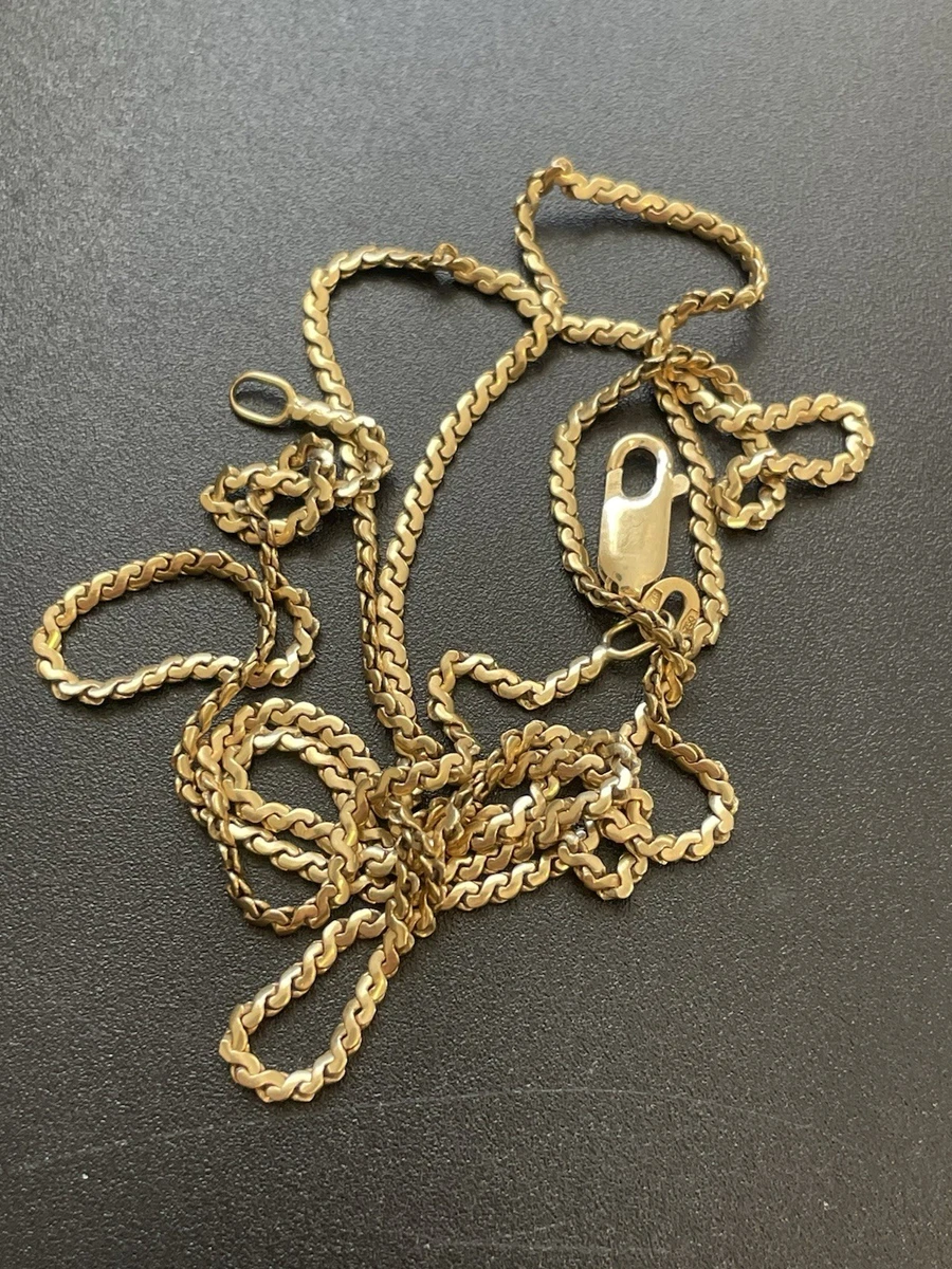 Vintage 18k Gold Chain In Fine Necklaces & Pendants Without Stones