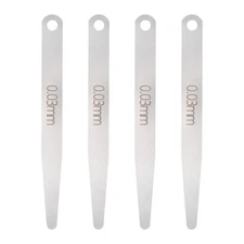 4pcs Metric Thickness Feeler Gauge 0.03mm Single Blade Tapered Feeler Gauge