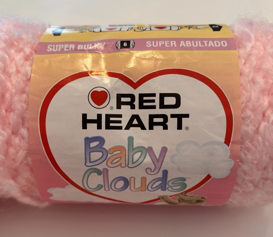 全新 Red Heart 婴儿云纱粉红色柠檬水,6 盎司。 9724 — 第 2/3 张图片