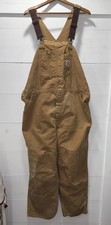 Vintage Carhartt Men’s Bib Overalls Size 48 X 32 Made In USA Union Made