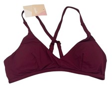 Andie Swim The Valencia Top Size XS Bordeaux Bikini Wine Burgandy NWT New