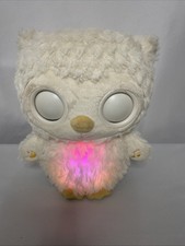 Baby Sleepy Eyes Owl Bedtime Soother Plush Night Light  Sound Machine WORKS