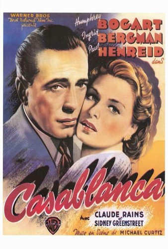 CASABLANCA Movie POSTER 11 x 17 Humphrey Bogart, Ingrid Bergman, B