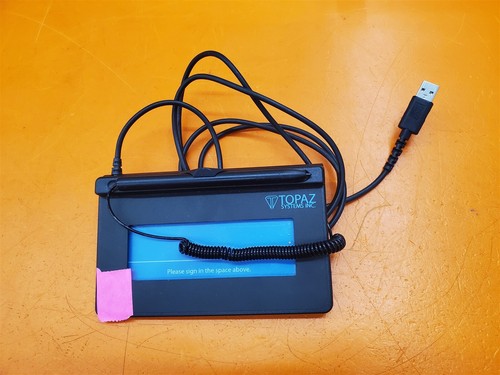 ⭐️⭐️⭐️⭐️⭐️ **UNTESTED** Topaz Systems T-S460-BSB-R Signature Pad 1x5  - Picture 1 of 4