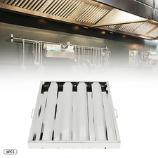 19.5x24.5" Commercial Hood Filters 6Pc Stainless Steel Hood Grease Filter Baffle