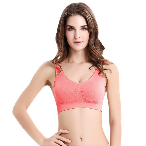 Sport Bras For Women Seamless Wirefree Light Support Tank Tops 3 Pack - Picture 23 of 31