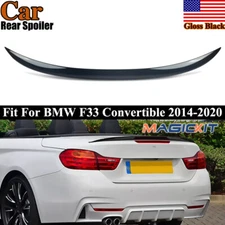 MP Style Rear Spoiler Gloss Black For BMW 4Series F33 Convertible 2013-20