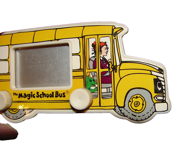 もやしThe Magic School Bus ＆マイヤペン等 Vintage Magic Yellow School Bus Etch-a-Sketch Keychain 1994