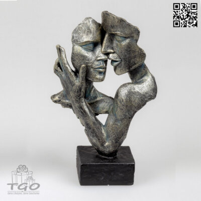 Formano Büste Paar auf Kunststein antikfarbener 19x32cm-716033