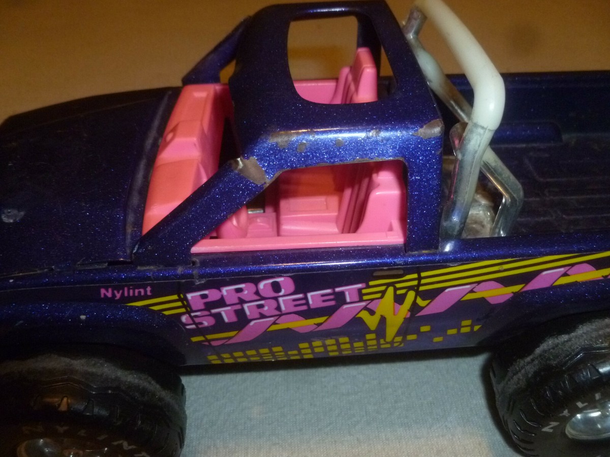 VINTAGE NYLINT CORP PRO STREET TRUCK METAL PICK UP TOY PURPLE | eBay