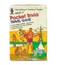 According To Professor Hoyle Series 11 Pocket Trivia Travel Game Card Game NOS