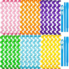 30 Pieces Heatless Hair Waves Curlers Spiral Styling Kit No Heat  2 Hooks 65cm