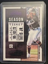 Fernando Tatis Jr. 2020 Contenders Season Ticket Purple - San Diego Padres