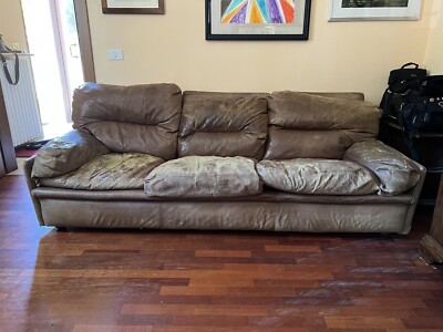 Divano Pelle vintage, Usato, Sedute Con elementi Rimuovibili e  Sfoderabili