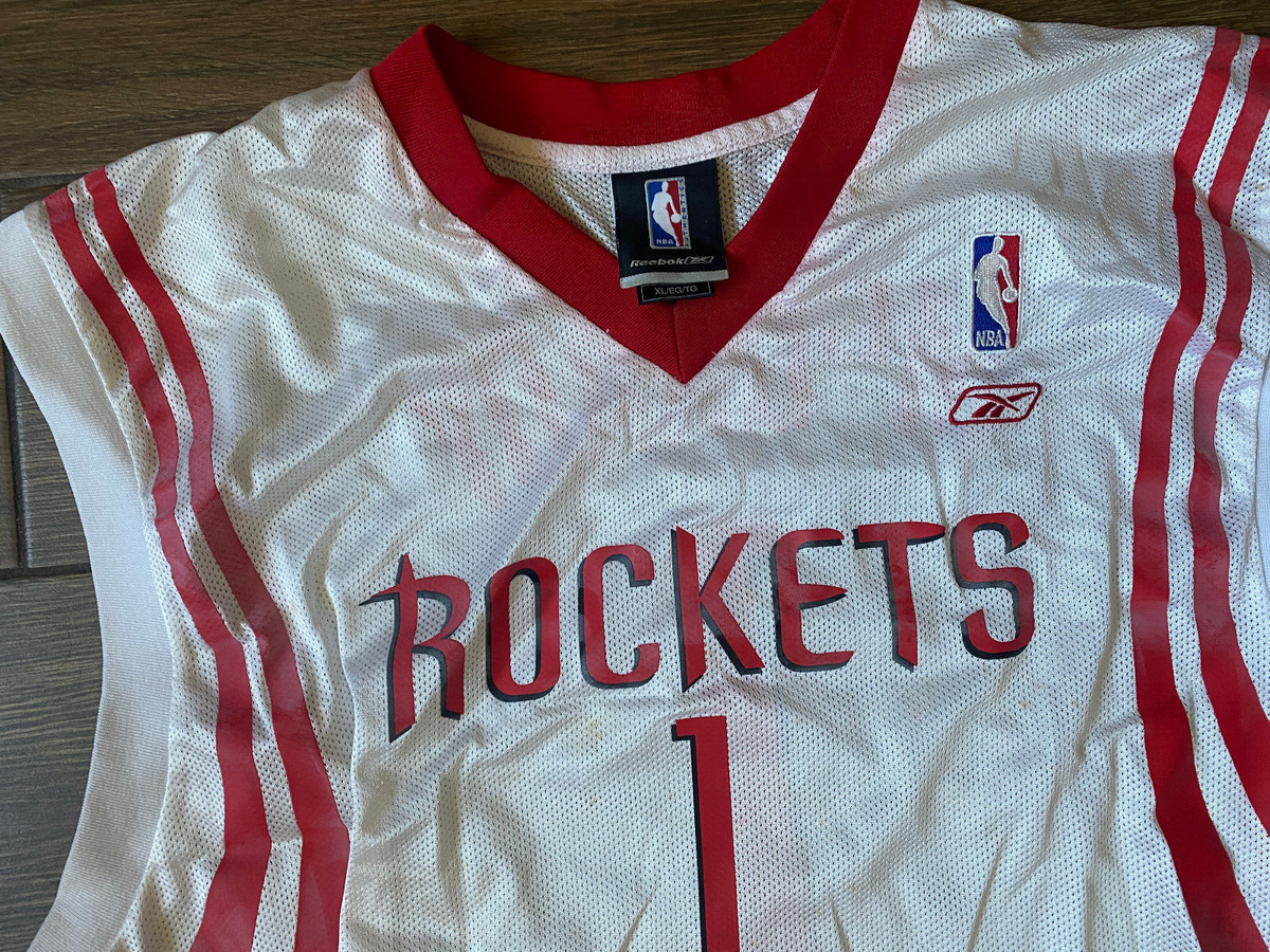 Houston Rockets Adidas Jersey Size XL NBA - Tracy McGrady # 1 | eBay