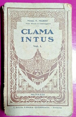 CLAMA INTUS VOL. I -MONS.T. MARINI ABATE MITRATO CASALMAGGIORE del 1922-N.9133