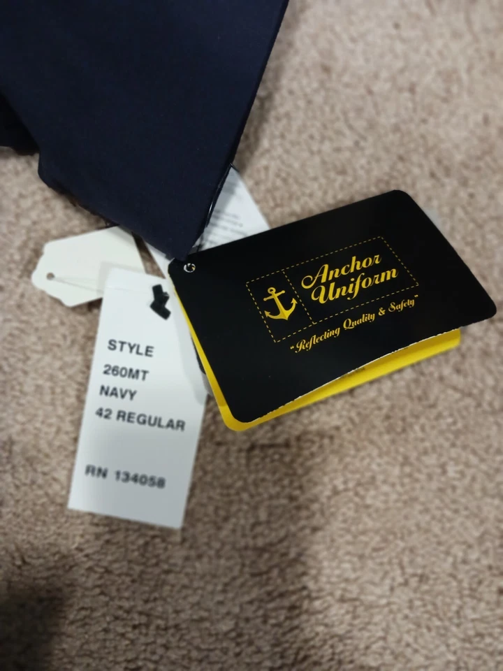 Trench Coat, Anchor Uniform 260MT Single Breasted, Thinsulate, Navy, Size 42 Rg - Image 4 of 4