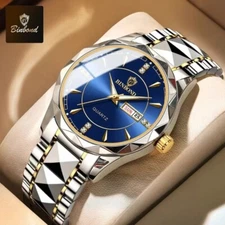 Waterproof Men Watch Stainless Steel Quartz Luminous Classic Business Wristwatch