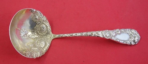 Chrysanthemum by Durgin Sterling Silver Gravy Ladle Large 7 1/4" Serving