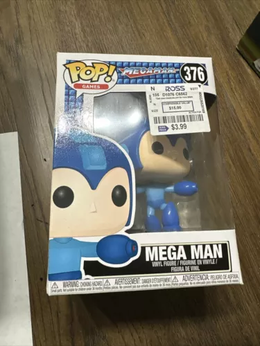 FUNKO POP GAMES 376 MEGA MAN (JUMPING) FIGURE with PROTECTOR BRAND NEW 