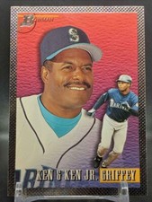 Ken Griffey Jr 1993 Bowman Silver Foil Ken Griffey Sr Father Son Seattle Marine