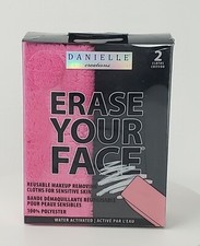 Danielle Creations Erase Your Face Reusable Makeup Removing Cloths 2 Cloths