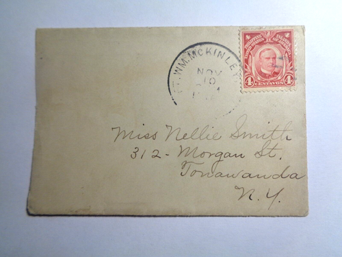 1912 PHILIPPINES-US POSSESSION STAMP/COVER. SC# 242 2c McKINLEY, MANILA to USA.