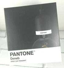 PANTONE Deneb Drop Cap Pendant Light, Black