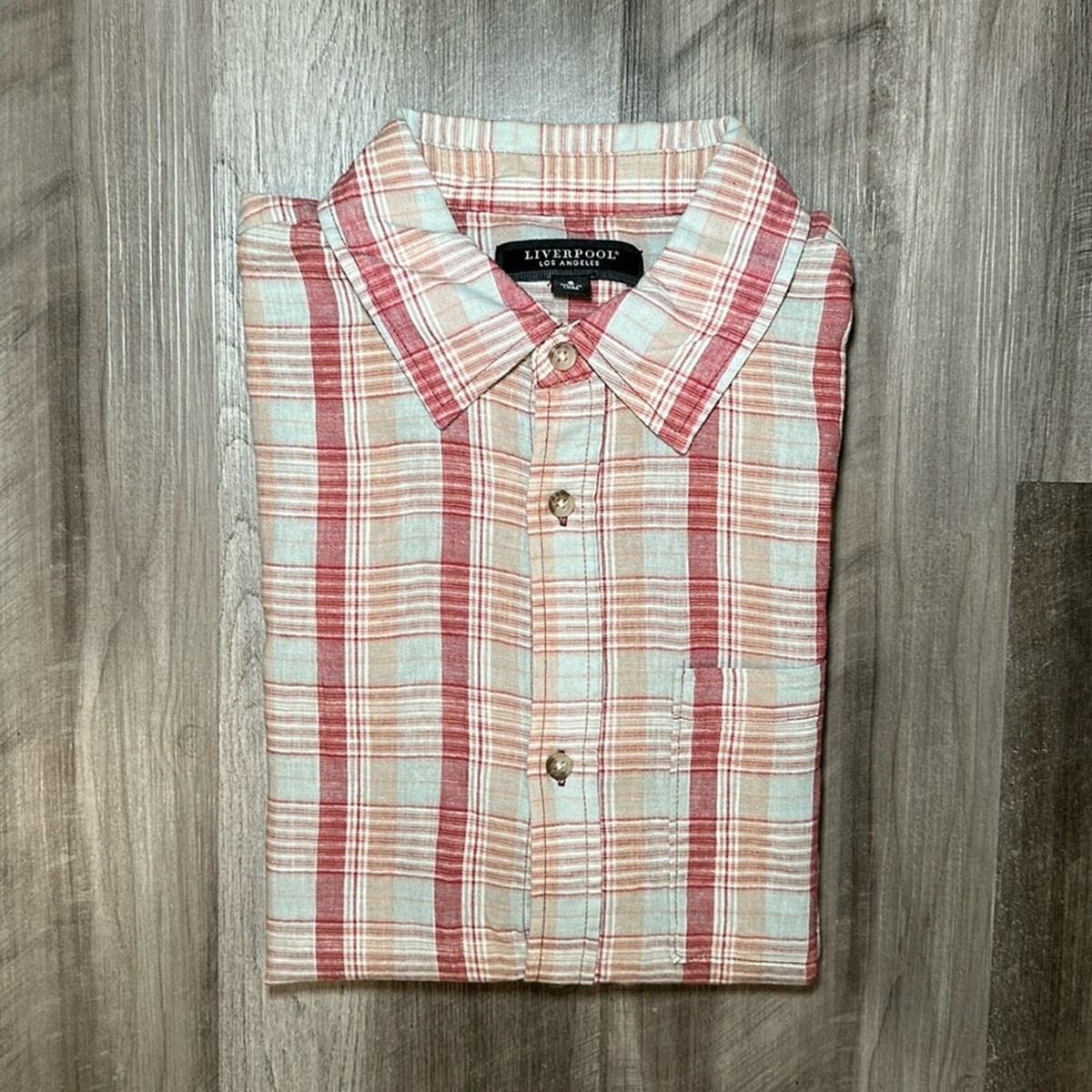 liverpool dress shirt Liverpool Los Angeles Long Sleeve Button DownShirt, Size Small, Flintridge