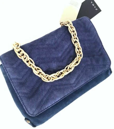 Zara Suede Exterior Shoulder Bag Bags & Handbags for Women