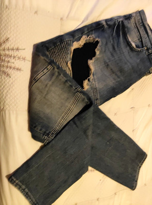 Zara men jeans distressed skinny fit denim jeans eur46 usa36 uk 36 weaist