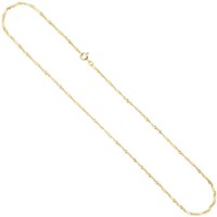 1,8Mm Singapurkette Kette Halskette 585 Gold Gelbgold 50Cm Halsschmuck Damen