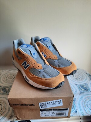New Balance 991, Yellow/ Blue Size 10