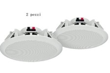 2 DIFFUSORE CASSE AUDIO CASSA DIFFUSORI SOFFITTO INCASSO 6W ALTOPARLANTI 15 CM