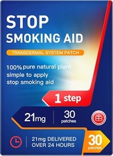 Stop Smoking Patches Step 1 21mg Quit Smoking Patches - 30 Patches Easy and E...