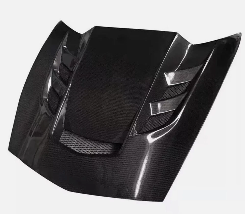 for 2014-2019 Chevy Corvette C7 TF style vented Carbon Fiber Hood - Image 4 of 4