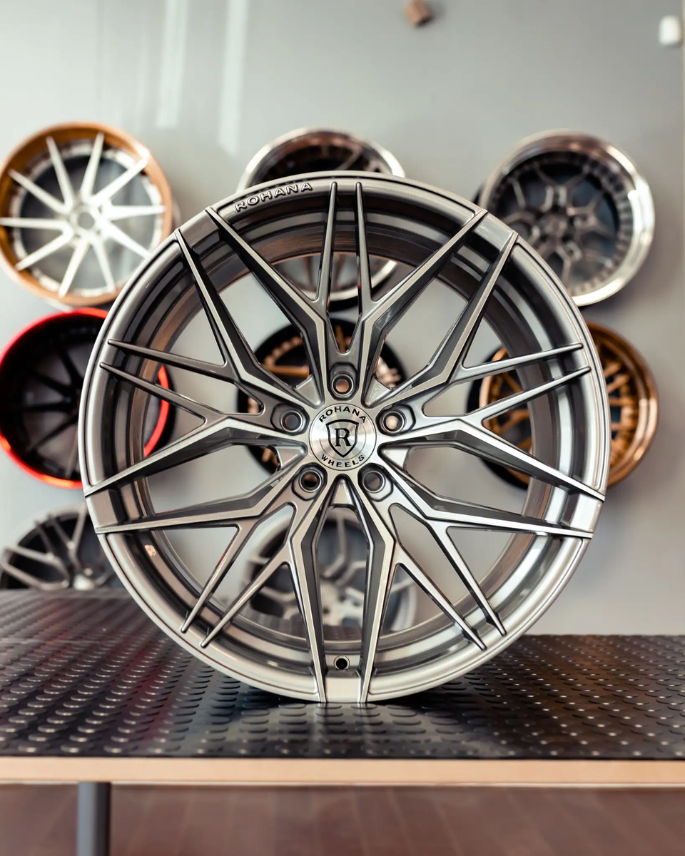 21” ROHANA RFX17 BRUSHED TITANIUM WHEELS RIMS FOR MASERATI LEVANTE