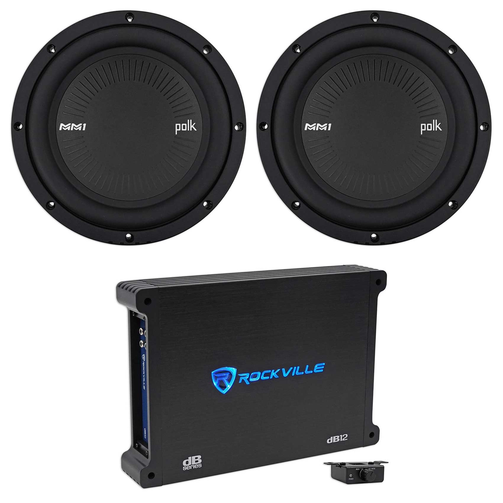 2 Polk Audio MM842SVC - 8 автомобильных сабвуферов мощностью 1800 Вт Моноусилитель Комплект усилителей 47490₽