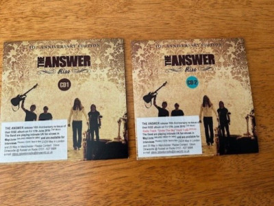 The Answer - Rise (10th Anniversary promo 2 x CD Edition) NEW