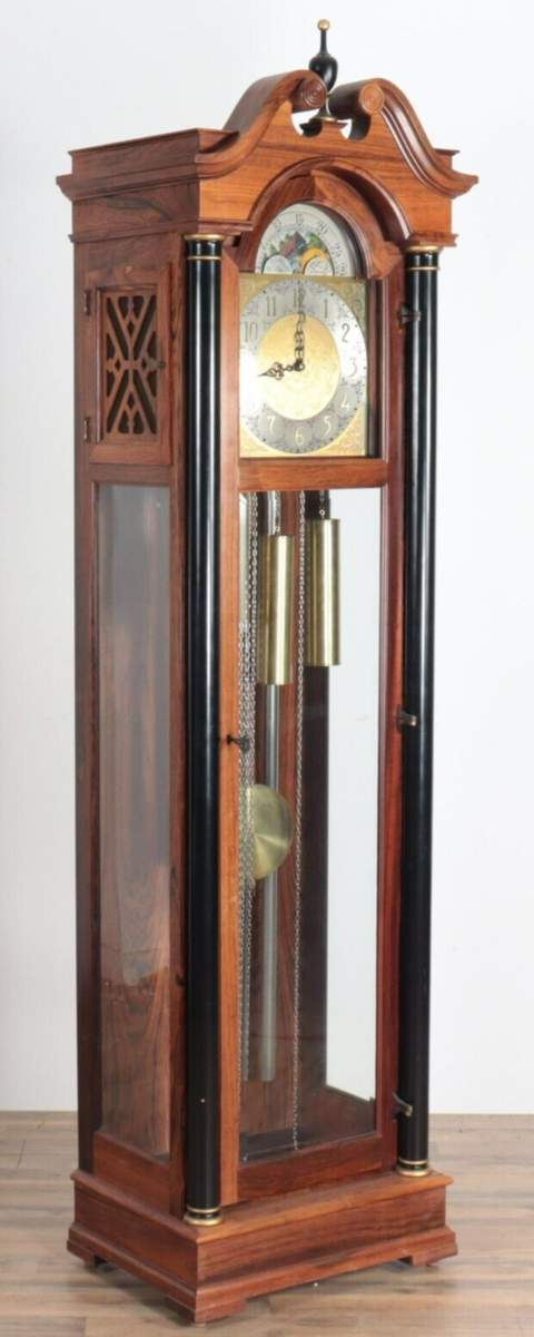 Colonial Chippendale Style 5 Tube Grandfather Clock Zeeland