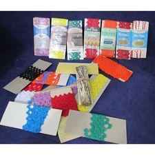 Assorted Lot Vintage Wrights Trimtex Rick Rack Trim Collection