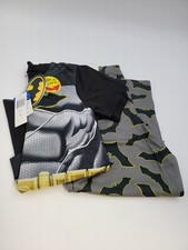 Batman short sleeve 2 Piece Pajamas Set with detachable cape boys size NWT