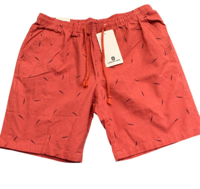 NEW Urban Pipe Classics Bermuda Men's Size 34 Orange Casual Shorts 100% Cotton
