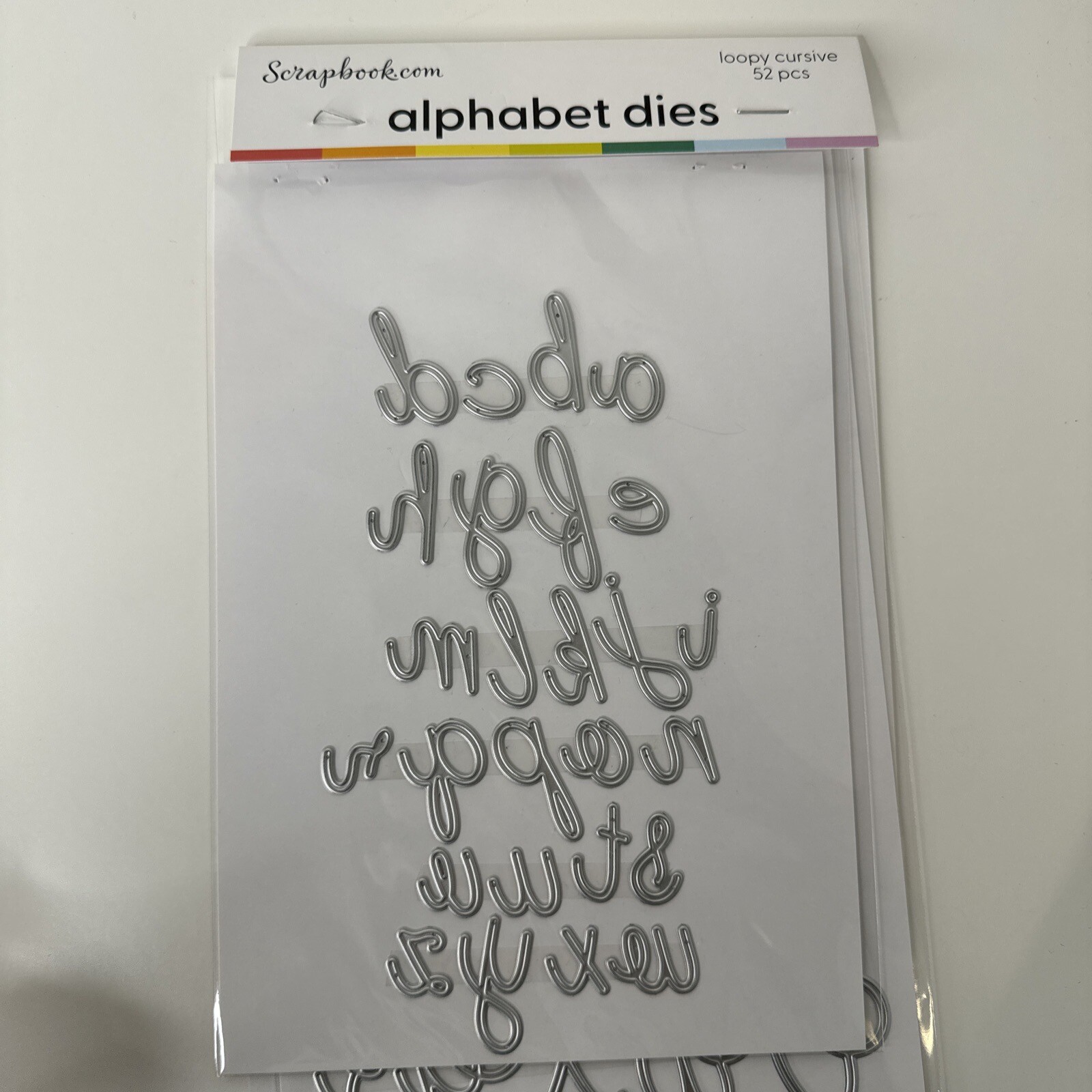 Loopy Cursive Alphabet Dies 52 Pieces eBay