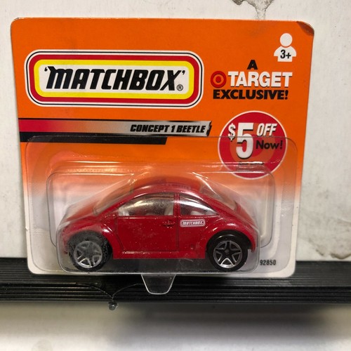 1/64 MATCHBOX TARGET EXCLUSIVE CONCEPT 1 VOLKSWAGEN BEETLE RED