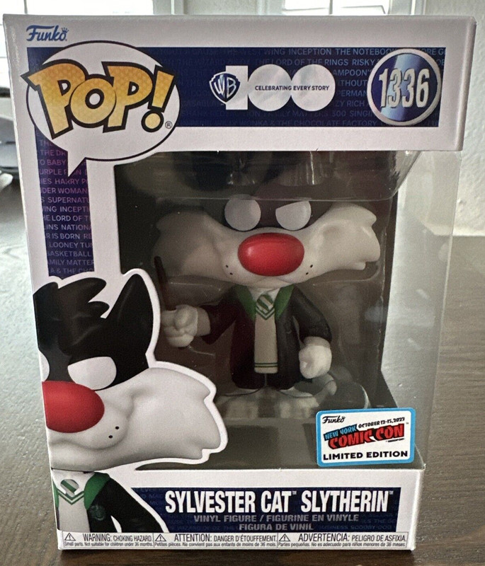 NYCC 2023 Exclusive Sylvester Cat Slytherin Funko Pop Official Con Sticker🔥🔥