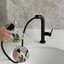 thumbnail 4 - Bathroom Free Hand Mixer Faucet Pull Out Sink Black Single Handle Tap Deck Mount