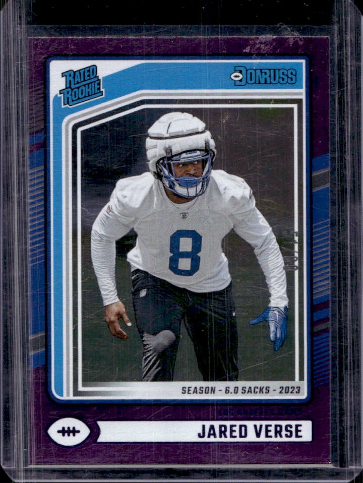 2024 Donruss Jared Verse Season Stat Line Rated Rookie #/60 Rams
