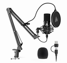 MAONO A04 192khz/24bit Plug  Play Computer Cardioid USB Microphone Kit